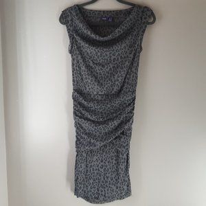 Mexx Body Con Ruched Leopard Print Dress | S